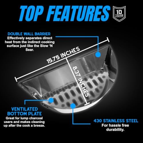 SnS Grills Slow ’N Sear Charcoal Basket Insert - Image 2