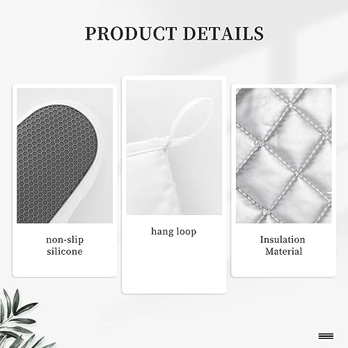 Dasiy & Bee 4 Pcs Heat Resistant Oven Mitts Pot Holders Gloves - Image 6