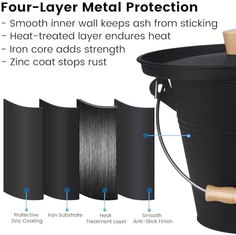 1.5 Gal Fireplace Ash Bucket - Image 3