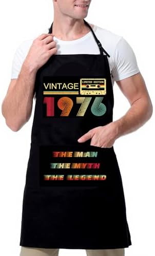 Funny Aprons for Men Birthday Gifts for Men Dad Grilling BBQ by XAIVEZL