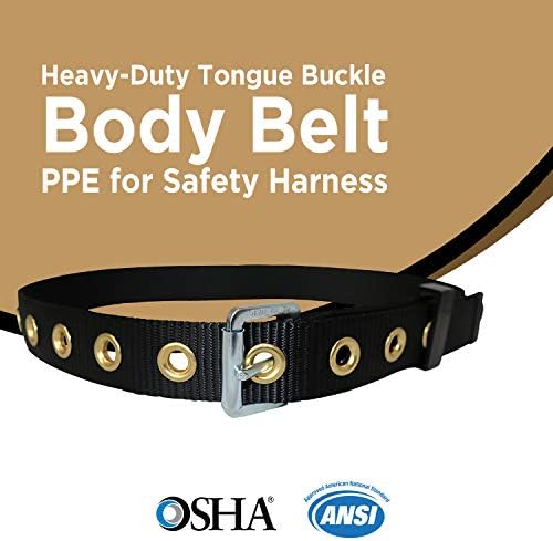 AFP Tongue Buckle Body Harness, Heavy-Duty Tool Safety Belt, Construction - Image 2