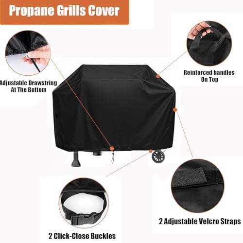 Grill Cover for Royal-Gourme-t PD4001 4 Burner Propane Gas Griddle - Image 6