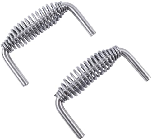 2X 5-3/8" Stainless Spring Handles - Image 2