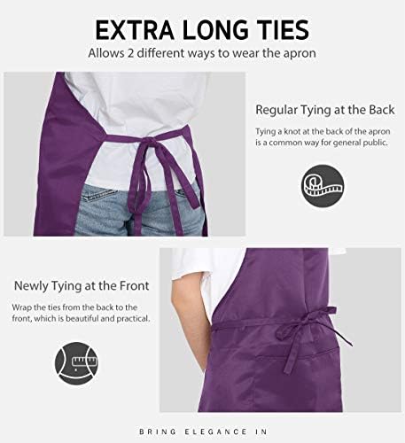 Syntus Apron for Men Women, Adjustable Cooking Kitchen Apron - Image 5