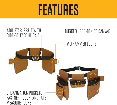 Carhartt Utility Adjustable Tool Belt Carhartt Brown - Image 2