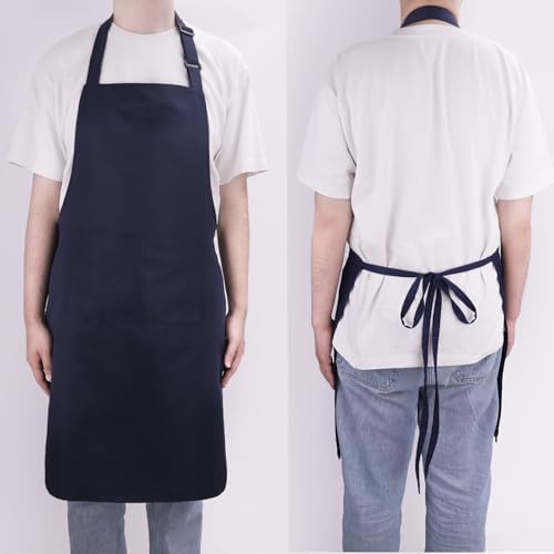 Large Chef Apron for Men and Women, Cooking Kitchen Aprons - Image 3