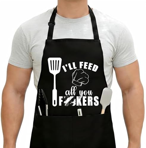 Funny Aprons For Men, Father's Fathers Day Kitchen Gifts For Dad Father Daddy by Unknown