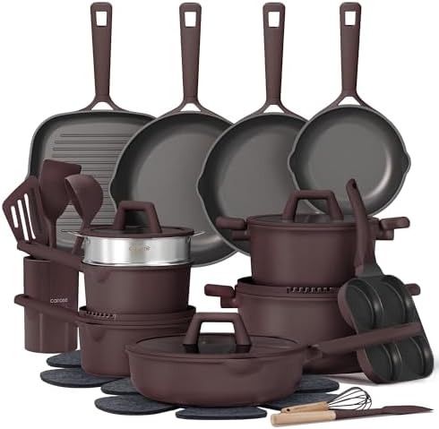 CAROTE 31pcs Nonstick Cookware Sets, Pots and Pans Set by CAROTE