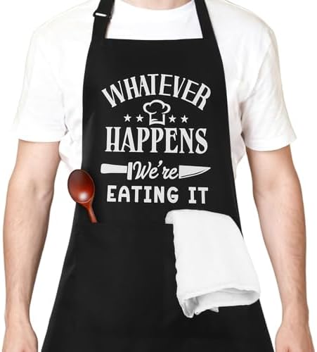 Funny Aprons for Men, Professional Kitchen Cooking Aprons by XLSXEXCL