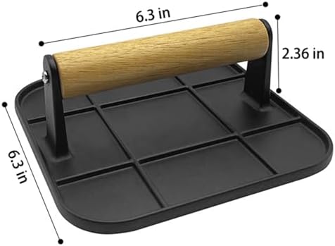 Smashed Burger Press with Wood Handle - Image 5