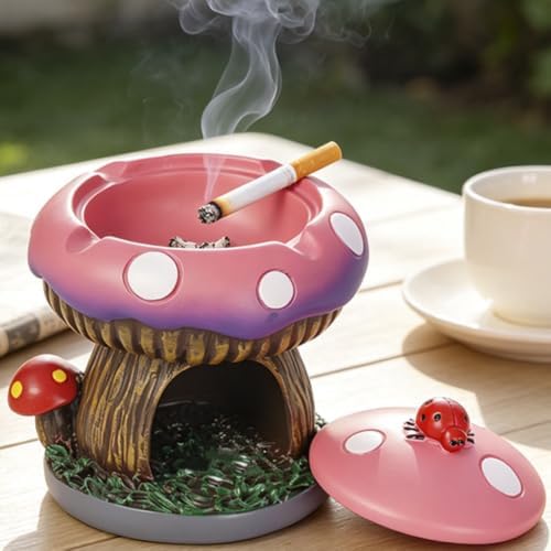 Fantastical Mushroom House Ashtrays by YukaBa
