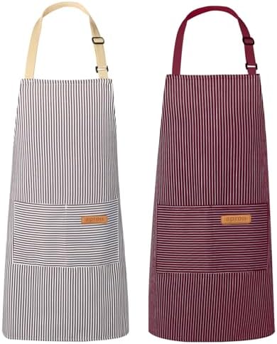 VALOME 2 Pack Kitchen Aprons by VALOME