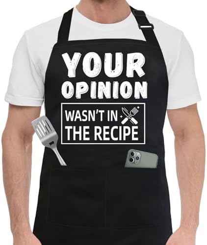 Bluegogo Funny Aprons for Men, BBQ Chef Apron Funny Gifts for Men Birthday by Unknown