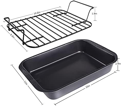 kitCom Bakeware Nonstick Roaster, Nonstick Roasting Pan - Image 6