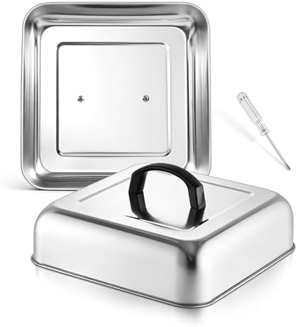 HaSteeL 10-Inch Square Melting Domes, Griddle Basting Cover by HaSteeL