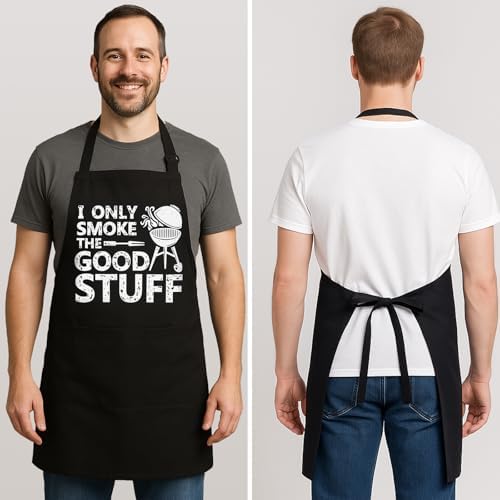 Funny BBQ Aprons for Men, BBQ Aprons Cooking Grilling Apron - Image 4