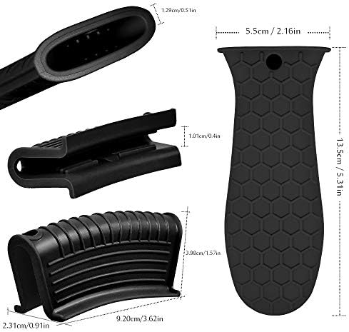 3 Pack Silicone Hot Handle Holder, Silicone Assist Handle Holder Cast Iron - Image 2