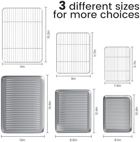 Baking Sheet with Cooling Wire Rack Set - Image 2