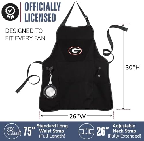 NCAA College Sports Grilling Apron | Bottle Opener and Insulated Beverage - Image 3