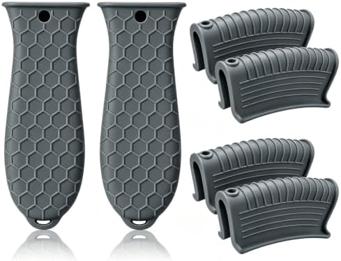 6Pcs Cast Iron Handle Cover, Silicone Pot Holders by WhistenFla