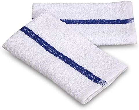 GOLD TEXTILES 120 PC New Cotton Blend White Restaurant Bar Mops Kitchen Towels - Image 2