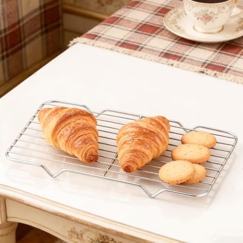 2 Pcs Rectangle Roasting Rack 6.3" x 10.2" Stainless Steel - Image 4