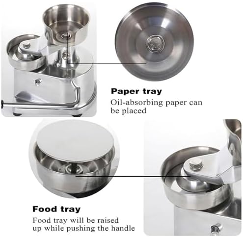 Commercial Hamburger Patty Maker, 10/13CM Stainless Steel Burger Press Meat - Image 4