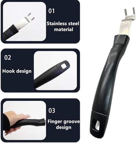 2 Pcs Stainless Steel Grill Grate Lifter Gripper - Image 3