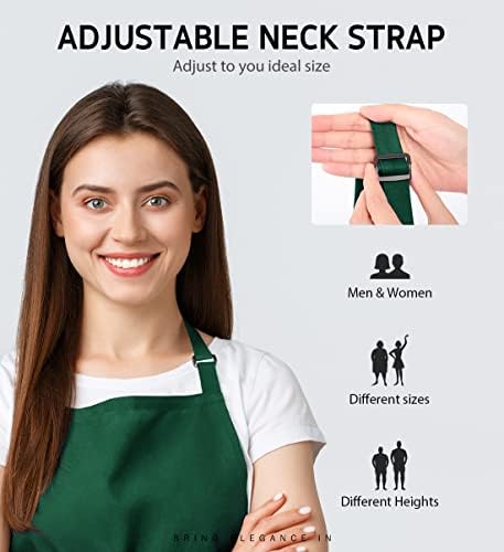 Syntus 12 Pack Apron with 2 Pockets Aprons - Image 4