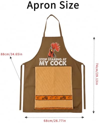 Chef's Prank Apron, Adjustable Neck Strap, Hidden Surprise Gift - Image 2