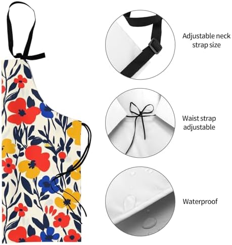 Apron skeleton Halloween, Waterproof Work Apron - Image 6