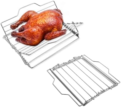 Roasting Rack with Lift, 2 Pack by KOFEBE