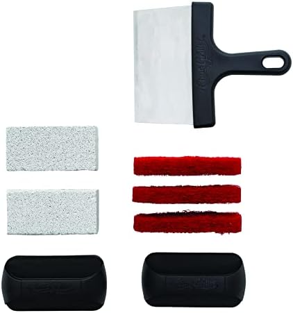 Char-Griller 8922 Flat Iron Gas Griddle Cleaning Kit Barbecue Tool Set Black by Char-Griller
