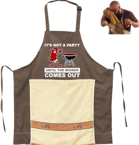 Chef's Prank Apron, Adjustable Neck Strap, Hidden Surprise Gift by GIFTELIX