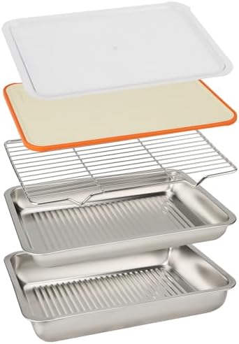 Grilling Gifts for Family: 5-in-1 Outdoor BBQ Food Prep Tray & Carry System by PLUMBINGMASTER
