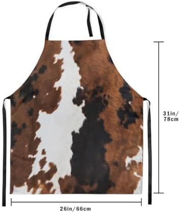 jejeloiu Western Aztec Apron for Women Men 26"x31" Southwestern Chef Cooking - Image 3