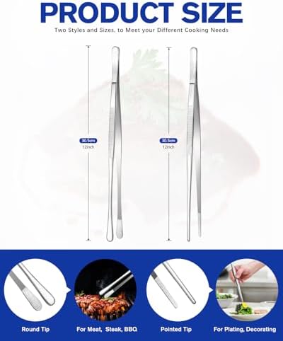 BUNDLEPRO Kitchen Tweezers Tongs - Image 4