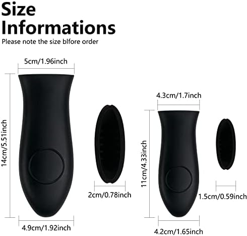 Silicone Hot Handle Holder Small Cast Iron Handle Cover Skillet Handle Cover - Image 3