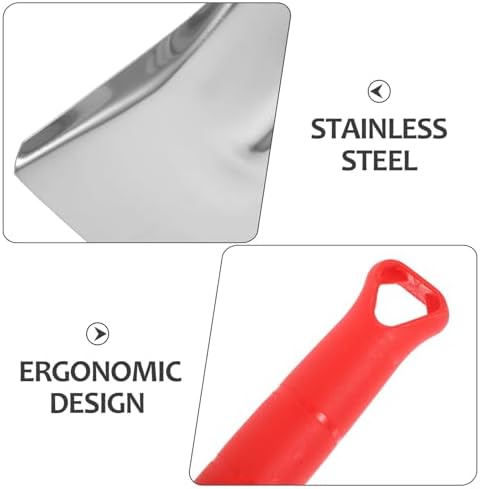 Fireplace Shovel and Ash Scoop 53cm Stainless Steel - Image 3
