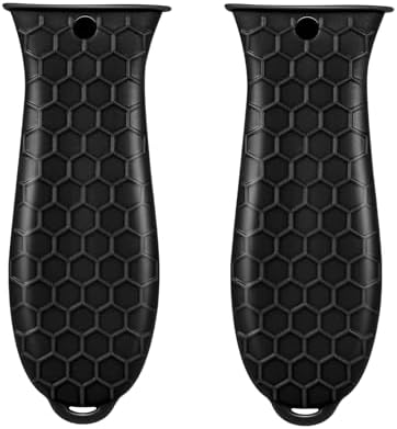 2 Pcs Cast Iron Handle Cover, Silicone Hot Handle Holder by WhistenFla