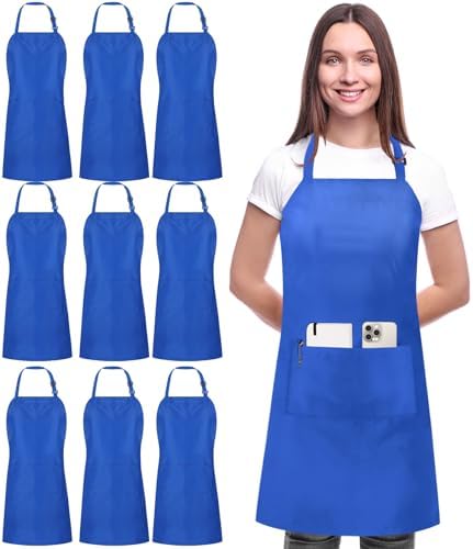 Utopia Kitchen Bib Aprons 10 Pack Adjustable by UTOPIAKITCHEN