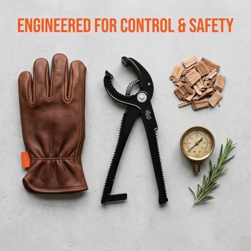 2pcs Cast Iron Grill Grate Lifter, Aluminum Alloy Tongs Strong Grip - Image 7