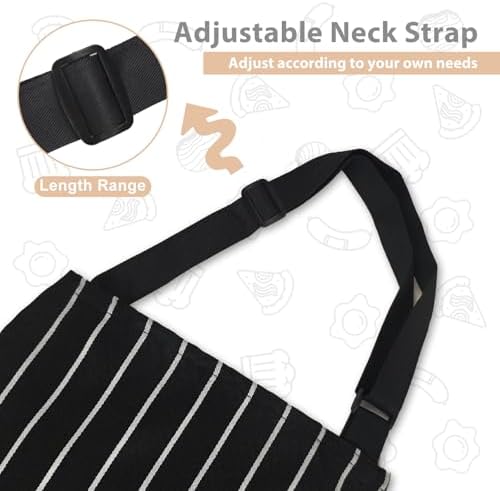 VALOME 2 Pack Kitchen Aprons - Image 4