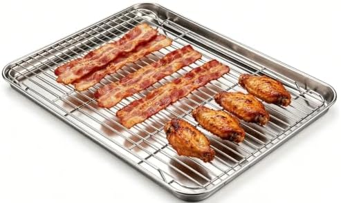 Herogo Large Baking Sheet with Wire Rack Set by Herogo
