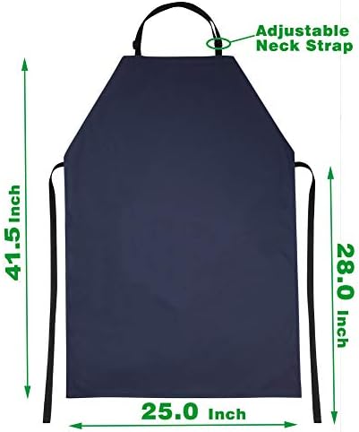 2 Pack Waterproof Rubber Vinyl Adjustable Dishwasher Aprons - Image 2