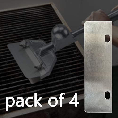 LRui Stainless Steel Grill Scraper 6" Replacement Blade Pack of 4 Heavy Duty - Image 5