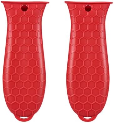 2 Pcs Cast Iron Handle Cover, Silicone Hot Handle Holder by WhistenFla