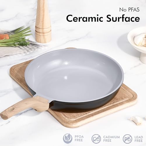 CAROTE 21pcs Ceramic Cookware Set, Pots and Pans Set - Image 3
