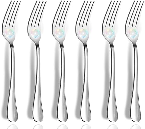Dinner Forks, Flatware Set, 8 Inches, Mirror Finish & Dishwasher Safe, New by FMUMIA