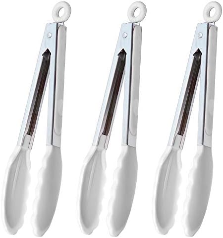 HINMAY Silicone Kitchen Tongs 9-Inch Basics Tongs by HINMAY